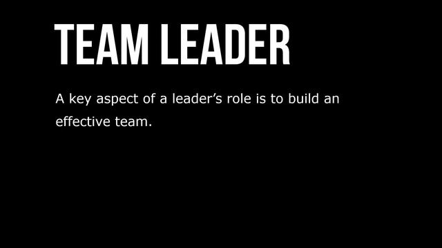 Leadership Roles