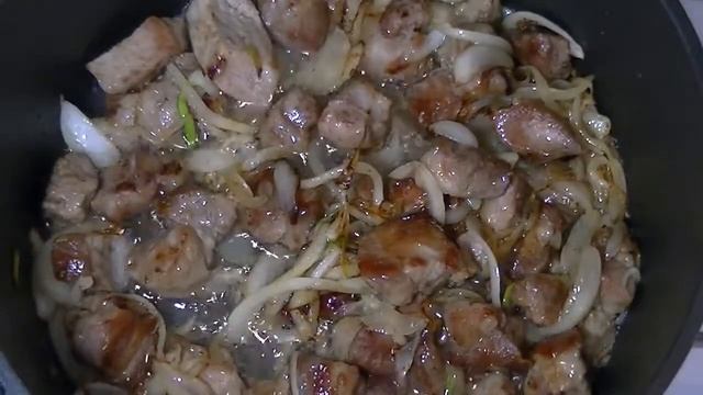 Рецепт плова из свинины в казане. Домашний очень вкусн