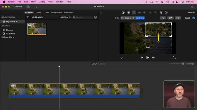 Using The Ken Burns Effect In iMovie