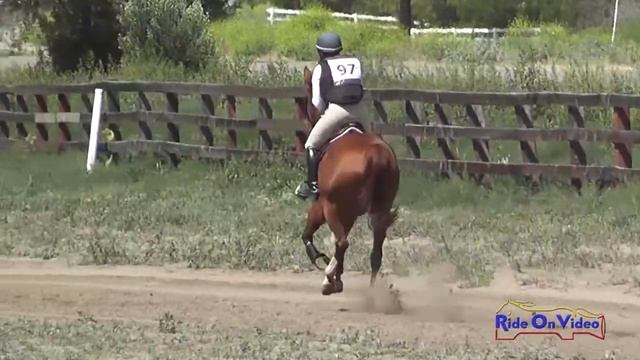 097XC Lisa Sabo on Sweet Hooligan Open Training Cross Country Galway Downs May 2014