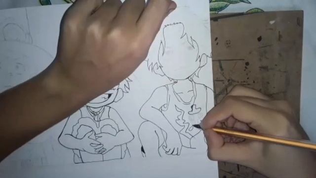 Luffy, Ace e Sabo // DRAWING// speed art dos irmãos luffy , Ace e Sabo