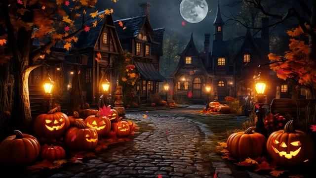 Осенняя атмосфера, Хеллоуин / Autumn Village Halloween Ambience 🎃