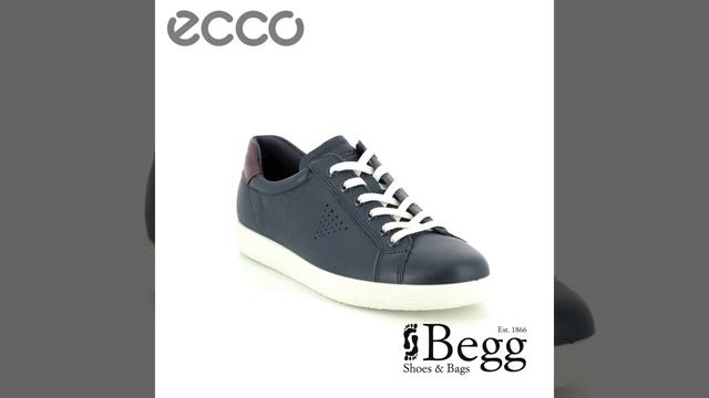 ECCO Soft 1 Ladies Yak 400583-01048 Navy trainers