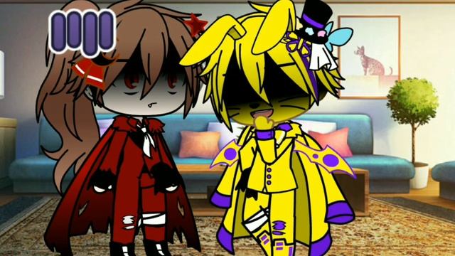 Darkside william afton and brother vampire|gacha glub#aftonfamily #ship