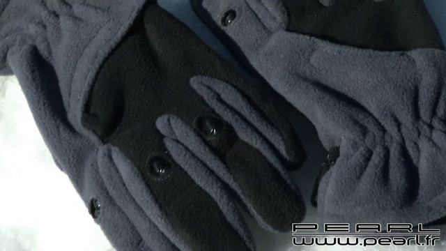 NC8223-Gants polaires 3 LED taille L (noir)