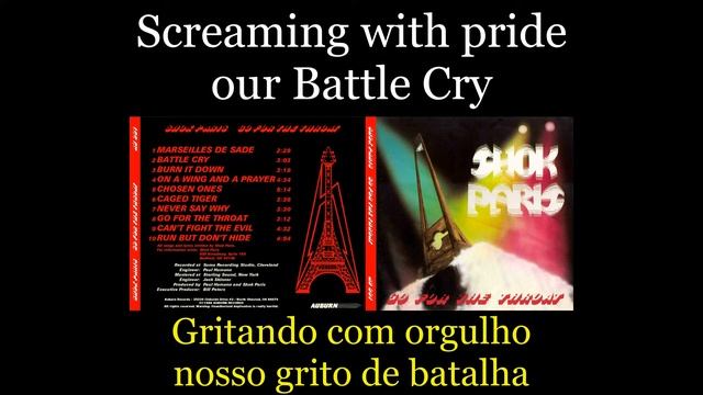 Shok Paris - Battle Cry - Lyrics - Tradução pt-BR