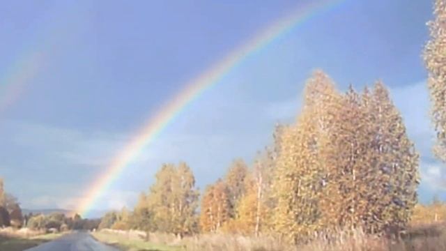 В погоне за РАДУГОЙ!Радуга дуга.двойная радуга.rainbow.необычное атмосферное явление РАДУГА.Красота.