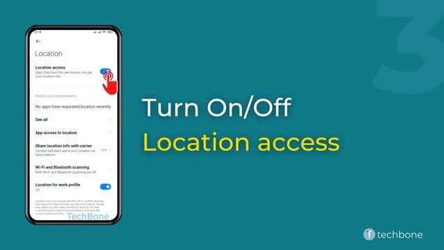 How to Turn on/off Location access - Xiaomi [Android 11 - MIUI 12]