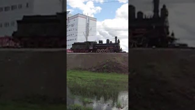 175 лет железным дорогам России. Паровоз серии Ов.324 (ТЧ-12) на кольце ОАО "ВНИИЖТ".