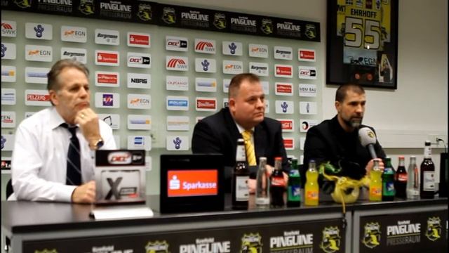 Pressekonferenz 37 Krefeld Pinguine   Thomas Sabo Ice Tigers
