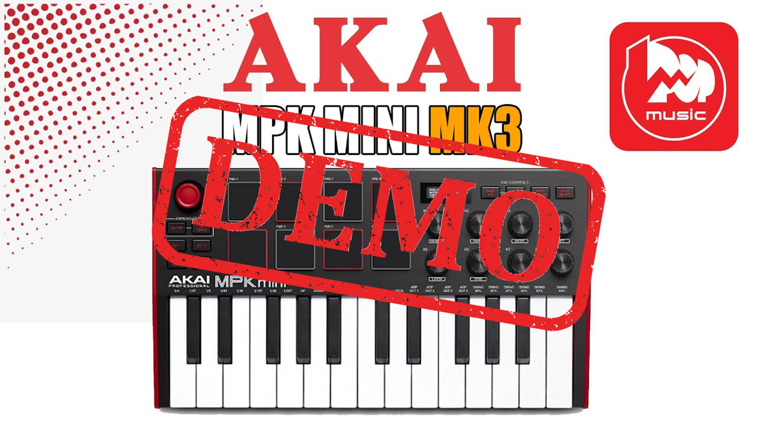 Миди-клавиатура AKAI MPK mini mk3 - демонстрация звучания