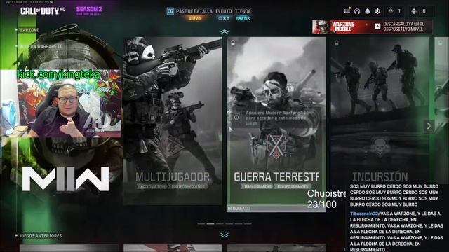 🤣BAJE DE PEPA🤣TEKA no sabe como JUGAR WARZONE y cuando lo hace VIEWERS lo buscan y lo MAT4N