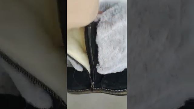 Унты натуральные женские на войлочной подошве