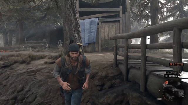 NPC seems to be using outhouse in Hot Springs | DAYS GONE