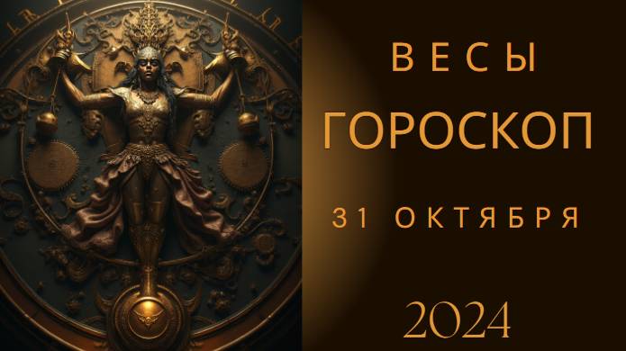 Весы ♎ – В поисках гармонии и спокойствия! Гороскоп на сегодня, 31 октября 2024