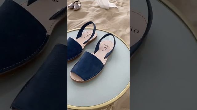 Кожаные женские сандалии - Абаркасы MAREVO