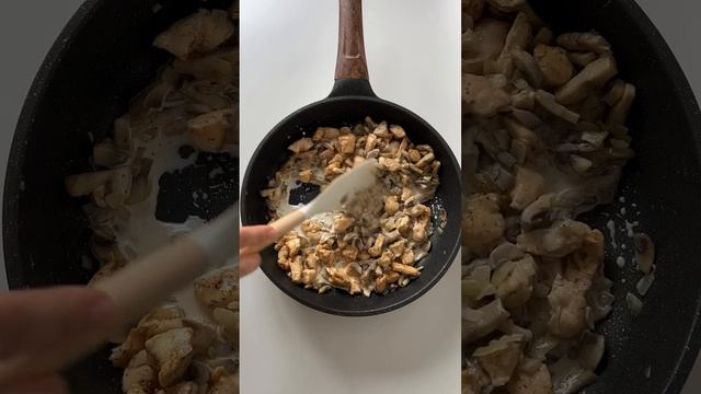 Картофельная запеканка с куриным Жульеном 😋👍