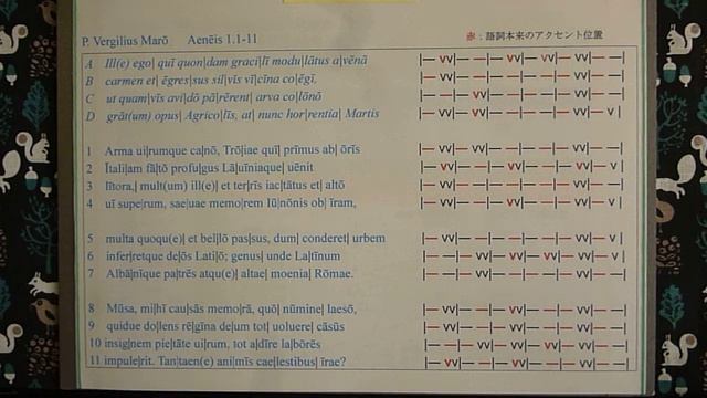 Recitation: P. Vergilius Marō 　Aenēis 1.1-11 偽作冒頭4行との比較