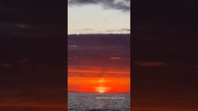 Закат в цветах триколора, Крым🌅https://t.me/vzgliani_blog