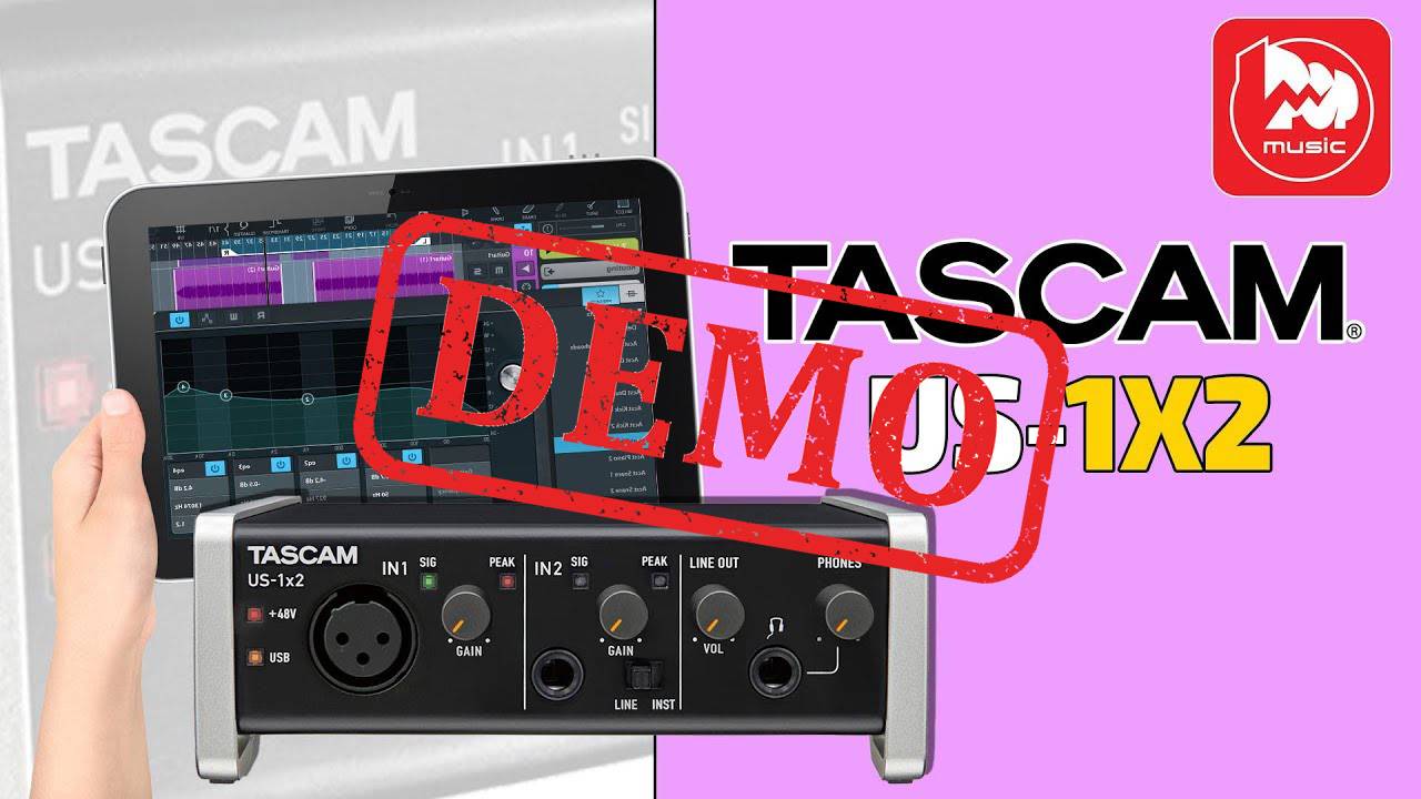 Аудио интерфейс TASCAM US-1x2 - демонстрация звучания