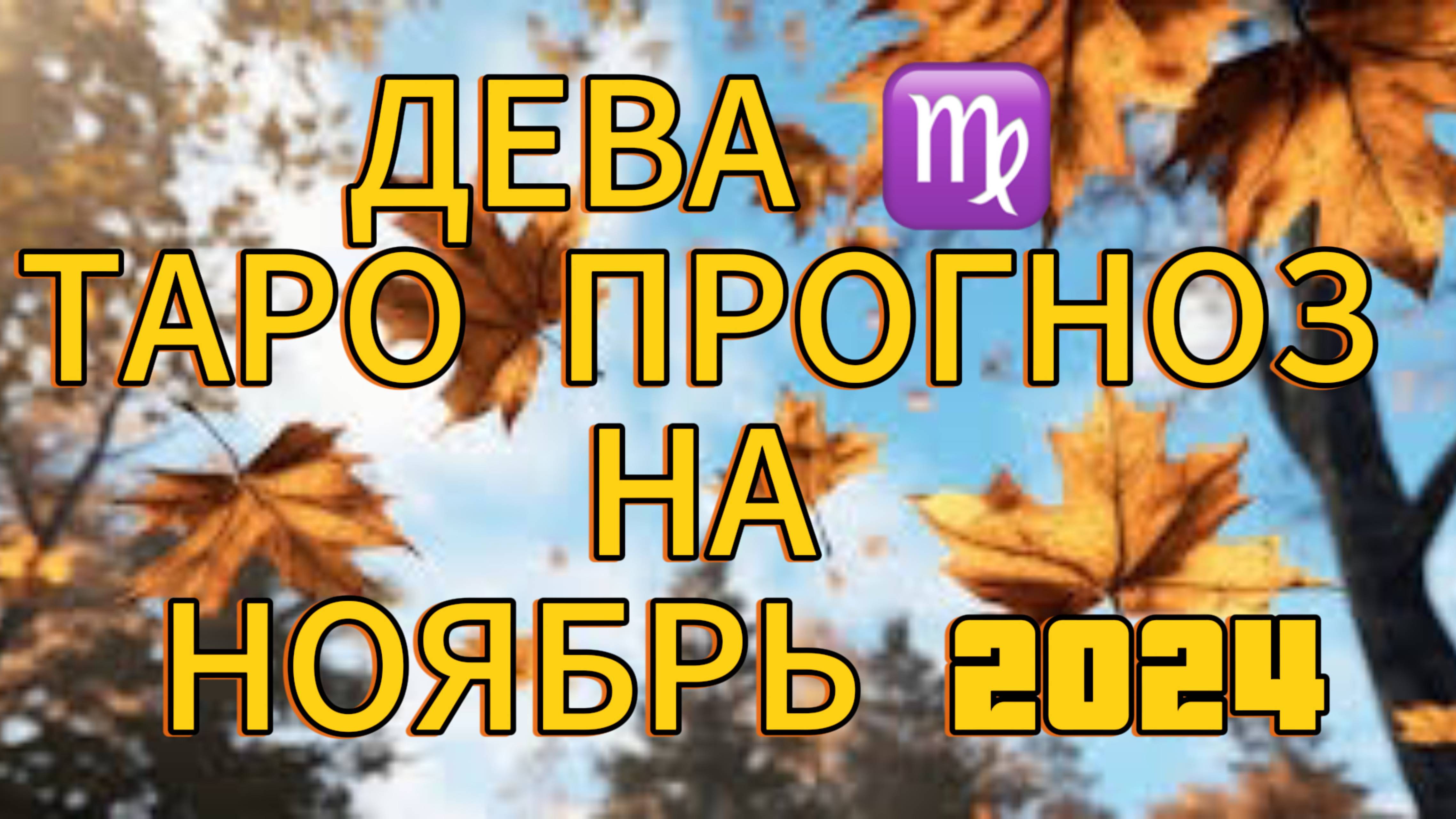 ДЕВА ♍️ ТАРО ПРОГНОЗ НА НОЯБРЬ 2024!🍁УДАЧА С ВАМИ!🍀