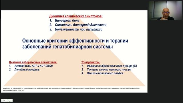 Вебинар "Актуализация проблемы билиарного сладжа и ЖКБ. Пути решения" (Никитин И.Г.)