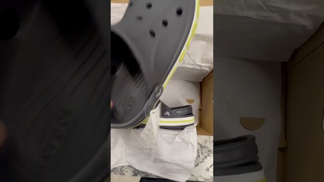Crocs bayaband clog Unpacking Grey/green. Крокс распаковка
