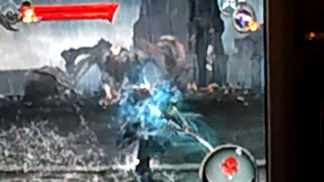 My sister kiting the first boss in Darksiders