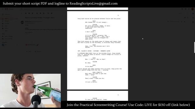 READING SHORT SCRIPTS! Tyler Mowery Live Stream #001