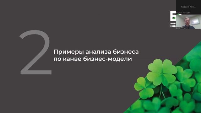 Вебинар "Что такое бизнес-модель и для чего она нужна компании" Академии бизнеса Б1