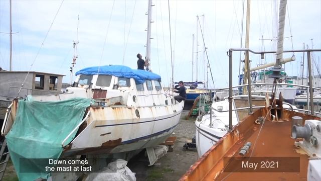 £2000 Yacht TIMELAPSE TRANSFORMATION - 16months in minutes  #76