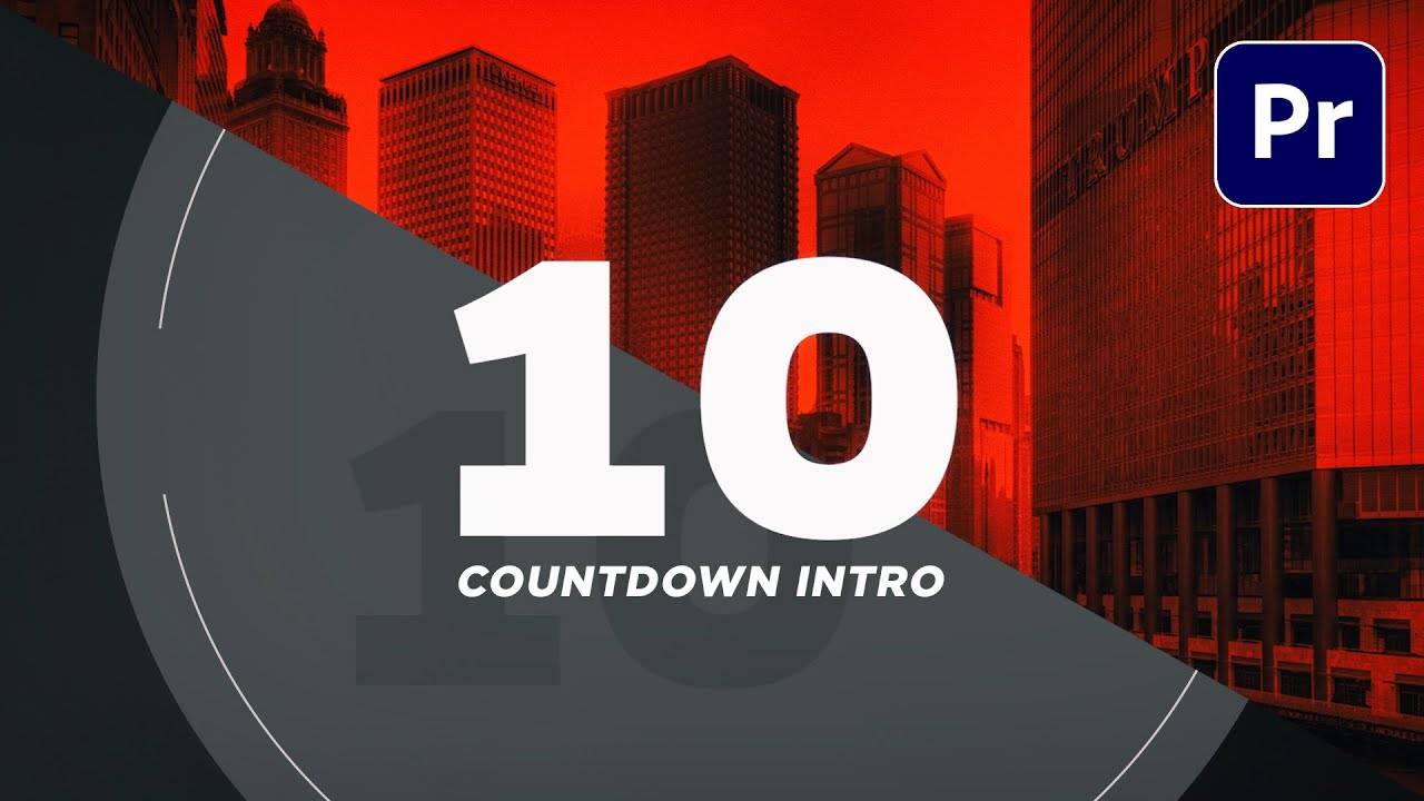 Создайте простое введение к ТАЙМЕРУ ОБРАТНОГО отсчета в Adobe Premiere Pro
