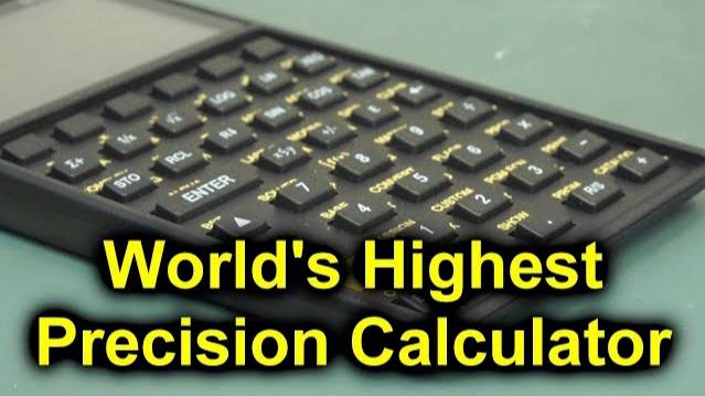 EEVblog #1159 - World's Most Precise Pocket Calculator