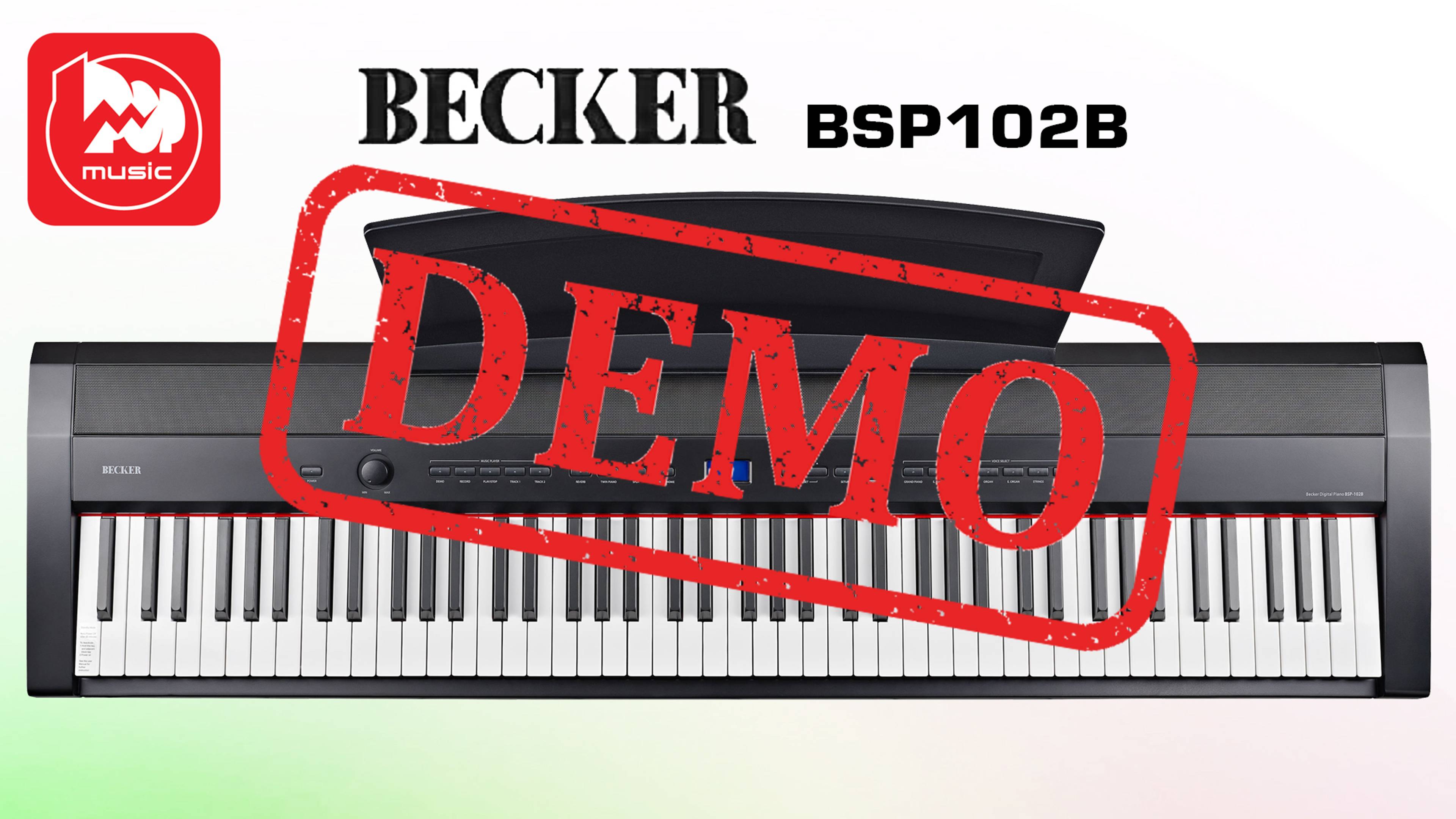 Цифровое пианино BECKER BSP-102B - демонстрация звучания