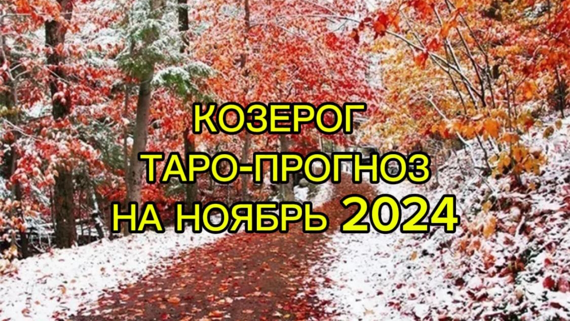 КОЗЕРОГ/ТАРО-ПРОГНОЗ/НОЯБРЬ 2024