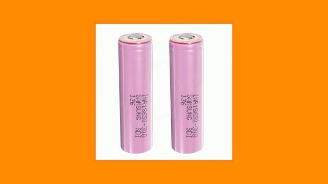 2PCS INR18650-30Q 3000mAh 20A Button Top Li-ion Battery With Box For Samsung