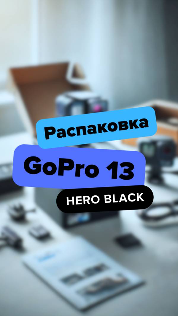 Распаковка GoPro 13 Hero Black