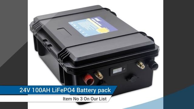 5 Best 24v 100ah Lifepo4 battery