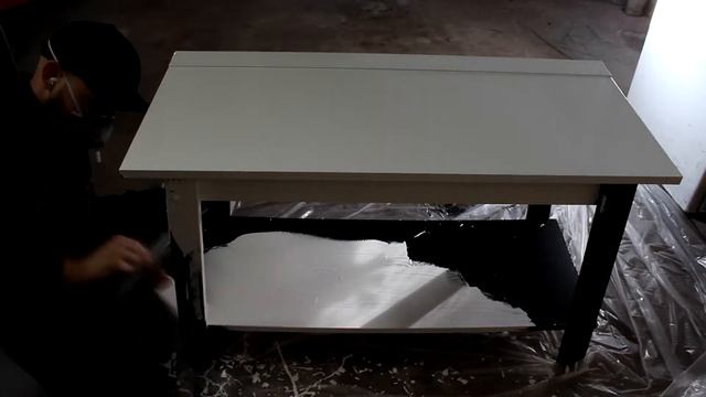 DIY Painting | Changing The Color Of A TV Stand From Black To White!