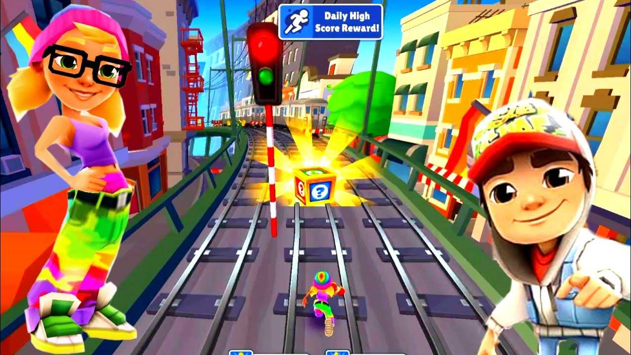 ИГРА Говорящий Том Сабвей Серф Subway Surf Встреча Говорящих Друзей