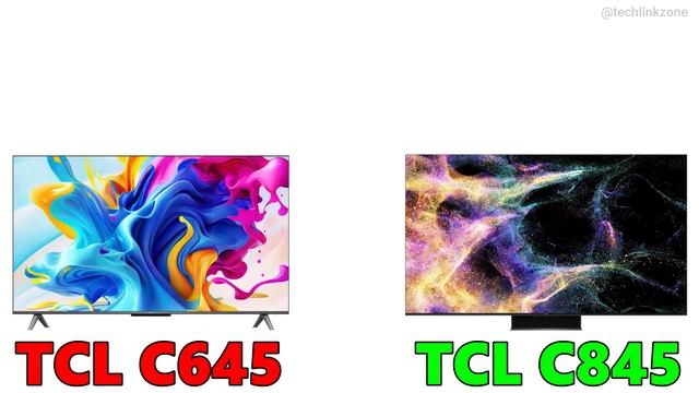 TCL C845 Mini LED All - Round TV vs TCL C645 QLED Smart TV | TCL C645 vs TCL C845 |