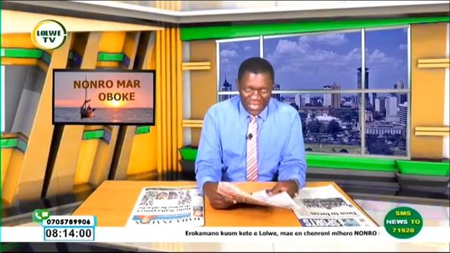 Lolwe TV Nonro mar Oboke (Newspaper Review 8th June 2022) Kod Nick Okelo