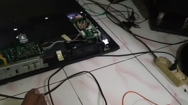 Cara mudah perbaikan tv led sharp LC-39LE155M protek