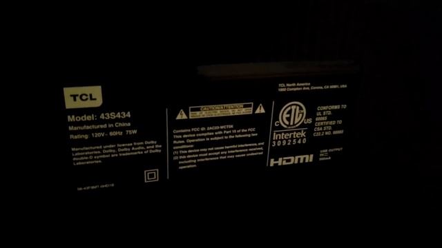 TCL Android TV 4k UHD Smart TV, Model 43S434 43in, 55S434 55in Chromecast HDR Bluetooth Wifi Class