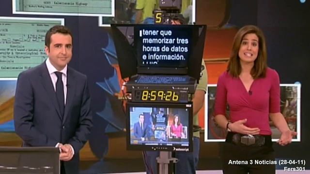Homenaje teleprompter Antena 3 Noticias