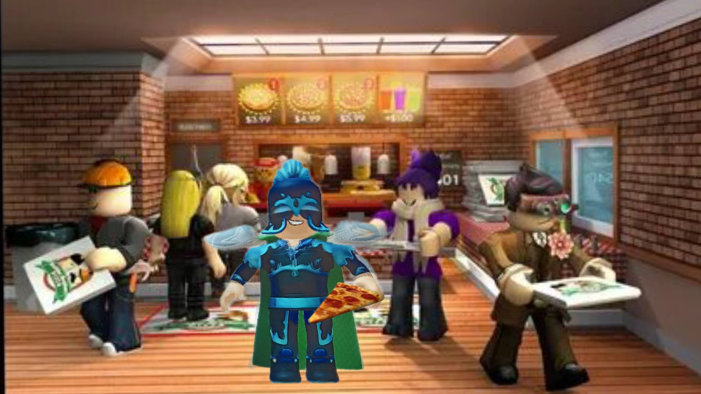 Work at the roblox pizzeria