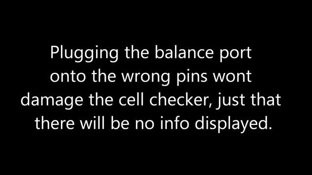 Using LiPo battery cell checker.