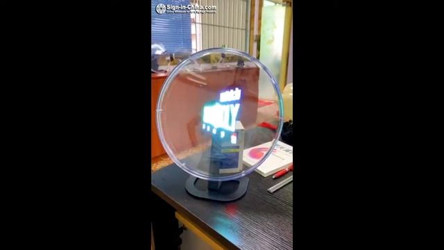 3D 12.6in Desktop LED WiFi Holographic Projector Display Fan Hologram Player Advertising