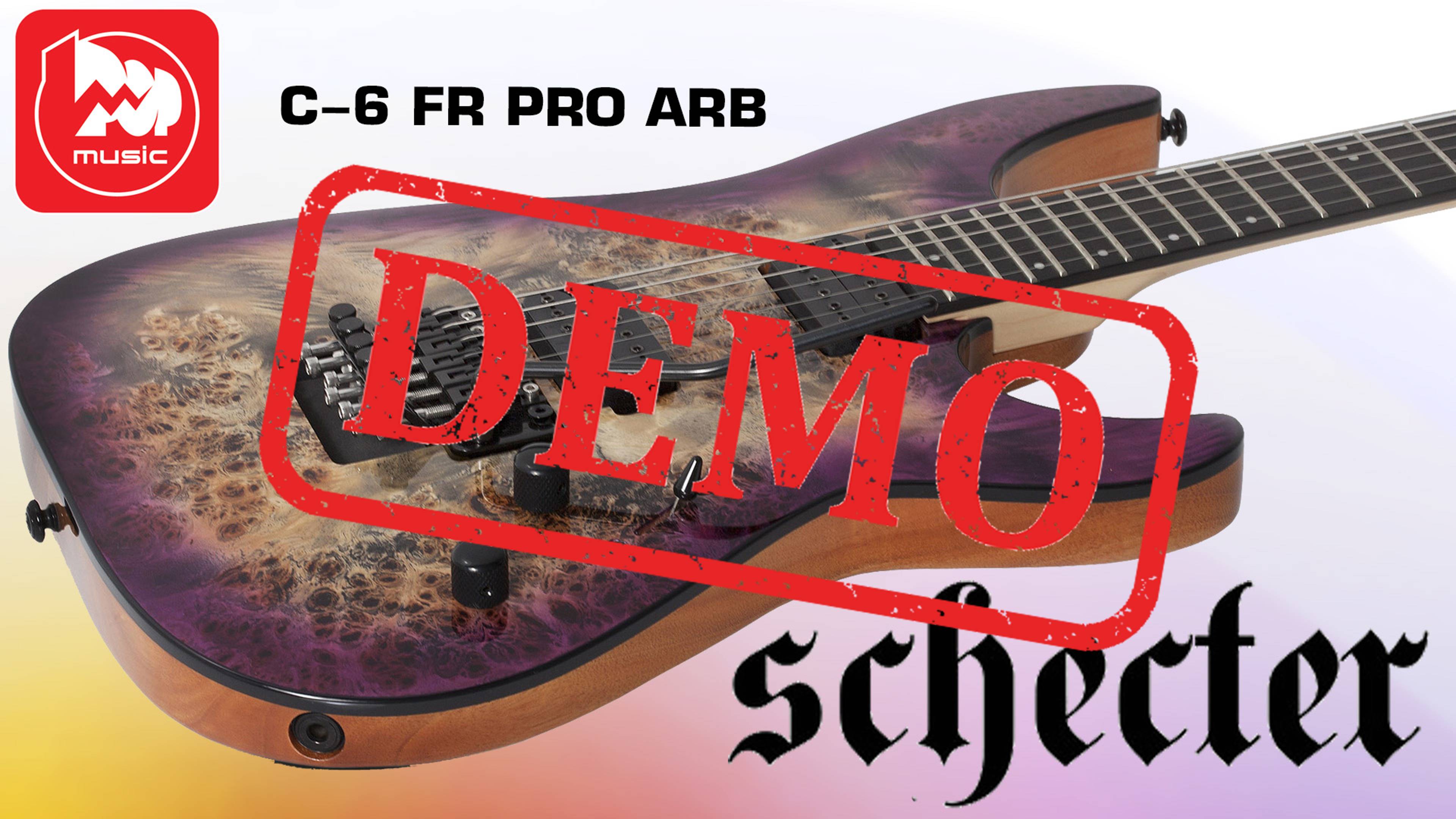 Электрогитара SCHECTER C-6 FR PRO ARB - демонстрация звучания