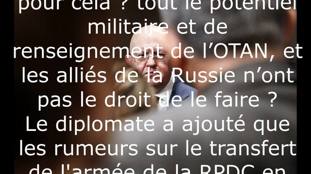 Nebenzya a posé une question aux États-Unis sur l’Ukraine.